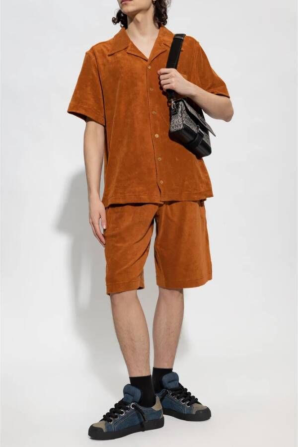 Dolce & Gabbana Shorts met logo Oranje Heren