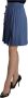 Dolce & Gabbana Blue Embellished Pleated Mini Skirt Wool Blauw Dames - Thumbnail 2