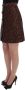 Dolce & Gabbana Bruine Bloemen Brokaat Bubble Rok Brown Dames - Thumbnail 2