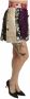 Dolce & Gabbana Multicolor Bloemen Jacquard Asymmetrische Mini Rok Multicolor Dames - Thumbnail 2