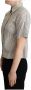 Dolce & Gabbana Gestreept Overhemd met Kraag Authentiek Katoen Stijlvol Ontwerp Gray Dames - Thumbnail 2