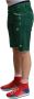 Dolce & Gabbana Groene Versleten Katoenen Heren Denim Bermuda Shorts Green Heren - Thumbnail 2