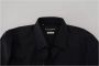 Dolce & Gabbana Zwarte Katoenen Slim Fit Formele Jurk Overhemd Black Heren - Thumbnail 4