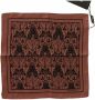 Dolce & Gabbana Bruine Bloemen Zijden Zakdoek Sjaal Brown Heren - Thumbnail 2