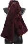 Dolce & Gabbana Luxe Paars Lam Bont Luipaardprint Sjaal Purple - Thumbnail 2