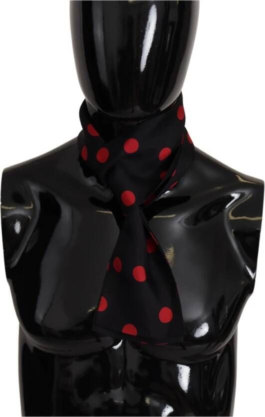 Dolce & Gabbana Silky Scarves Zwart Heren