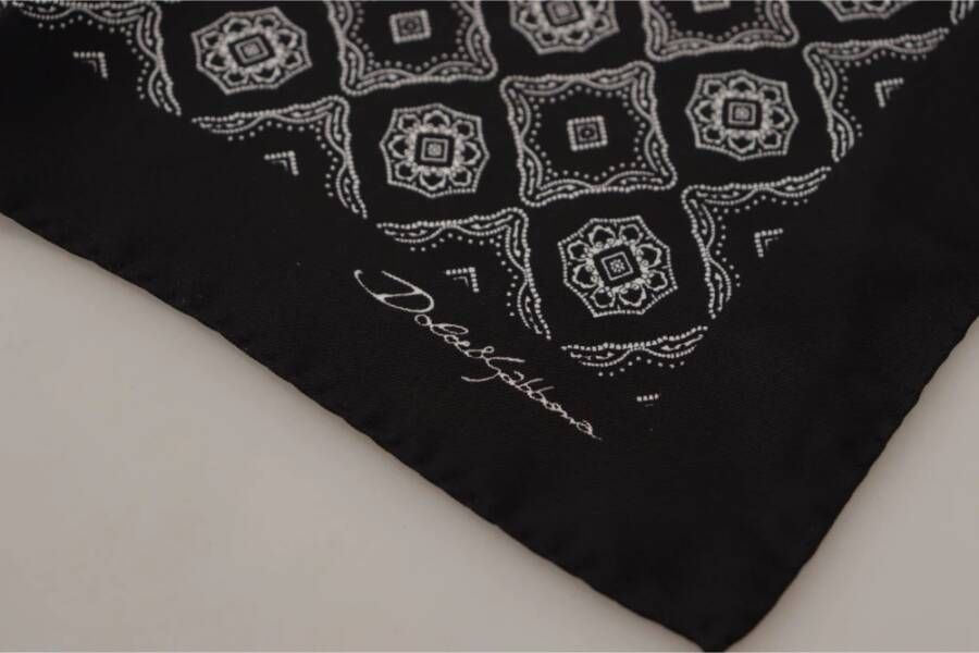 Dolce & Gabbana Silky Scarves Zwart Heren