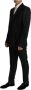 Dolce & Gabbana Zwart Gestreept Rayon Formeel 2-Delig Pak Black Heren - Thumbnail 2