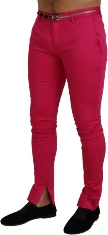 Dolce & Gabbana Skinny Trousers Roze Heren