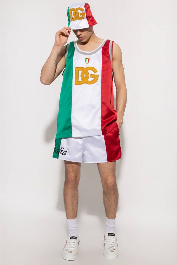 Dolce & Gabbana Mouwloos T-shirt Wit Heren