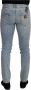 Dolce & Gabbana Blauwe Wassing Slim Fit Katoenen Denim Jeans Blauw Dames - Thumbnail 2