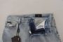 Dolce & Gabbana Blauwe Wassing Slim Fit Katoenen Denim Jeans Blauw Dames - Thumbnail 4