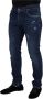 Dolce & Gabbana Slim Fit Jeans met Logo Details Blue Heren - Thumbnail 3