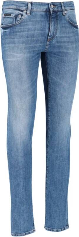 Dolce & Gabbana Slimfit-jeans Blauw Heren