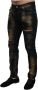 Dolce & Gabbana Zwarte Gouden Stof Katoenen Denim Jeans Black Heren - Thumbnail 2