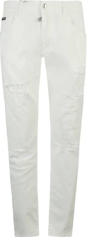 Dolce & Gabbana Slim-fit Trousers Wit Heren