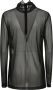 Dolce & Gabbana Nylon Top met Rits en Monogram Patch Black Dames - Thumbnail 1