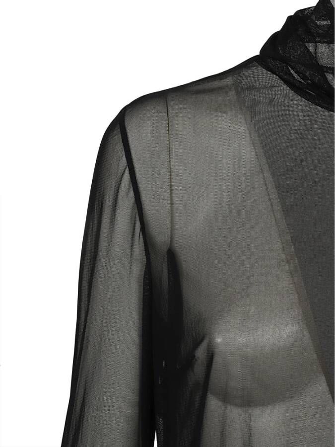Dolce & Gabbana Stijlvolle lange mouwen tops Black Dames