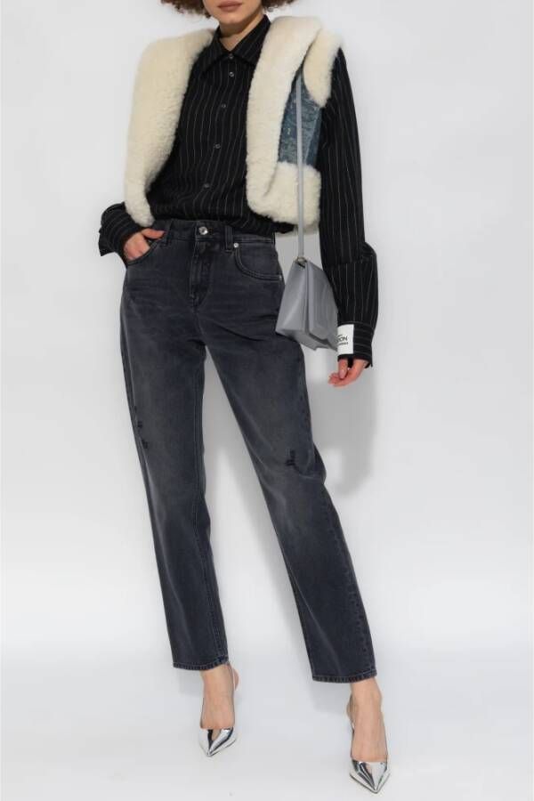 Dolce & Gabbana Jeans met vintage-effect Grijs Dames