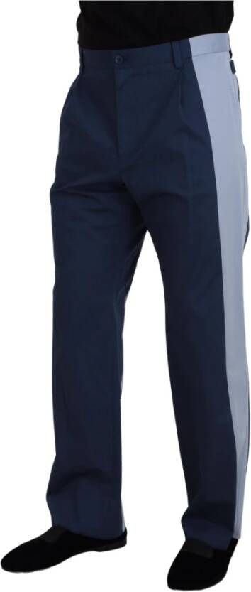 Dolce & Gabbana Straight Trousers Blauw Heren
