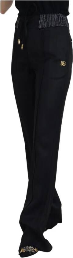 Dolce & Gabbana Straight Trousers Zwart Dames