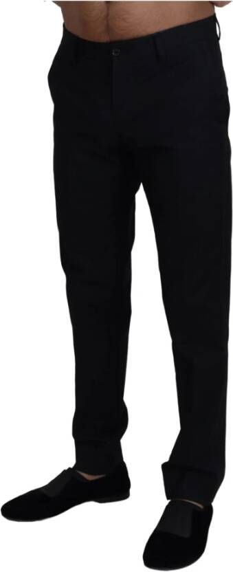 Dolce & Gabbana Straight Trousers Zwart Heren