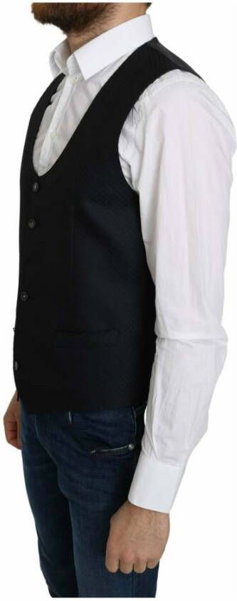 Dolce & Gabbana Pak Vest Blauw Heren