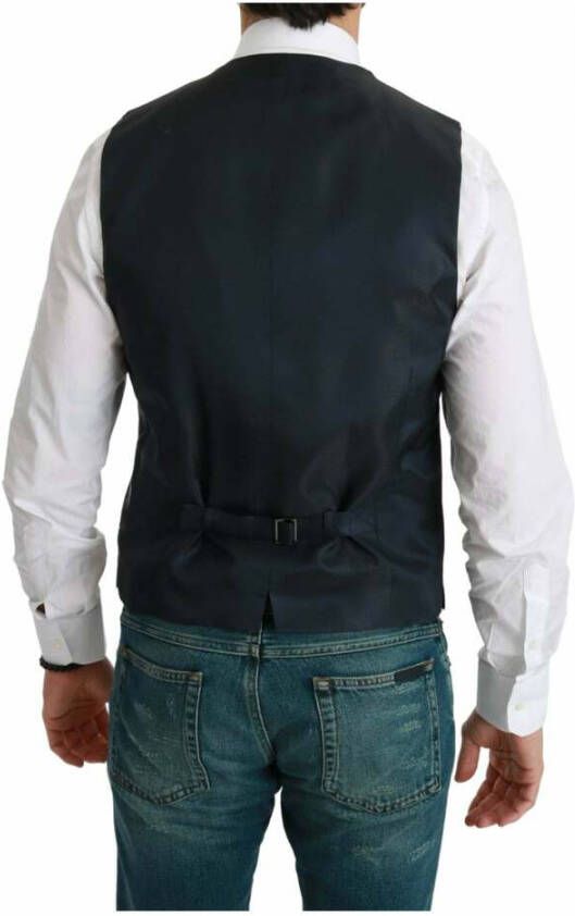 Dolce & Gabbana Pak Vest Blauw Heren
