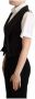 Dolce & Gabbana Black Brown Leopard Print Waistcoat Vest Zwart Dames - Thumbnail 2