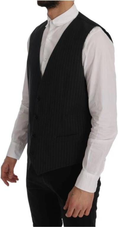 Dolce & Gabbana Suit Vests Zwart Heren