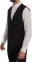 Dolce & Gabbana Elegante Grijze Gestreepte Herenvest Gray Heren - Thumbnail 2