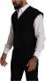 Dolce & Gabbana Prachtige Zwarte Wol Katoenen Jurk Gilet Vest Black Heren - Thumbnail 2
