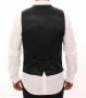 Dolce & Gabbana Zwarte Gestreepte Wollen Vest Nieuw met Labels Zwart Heren - Thumbnail 2