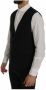 Dolce & Gabbana Gestreept Single Breasted Vest Gilet Black Heren - Thumbnail 2