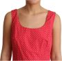 Dolce & Gabbana Rode gestippelde mouwloze A-lijn jurk Red Dames - Thumbnail 2