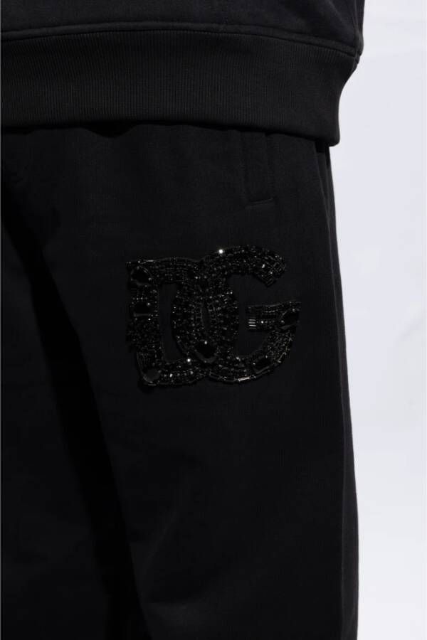 Dolce & Gabbana Sweatpants met logo Black Heren