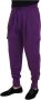 Dolce & Gabbana Paarse Katoenen Cargo Sweatpants Purple Heren - Thumbnail 2