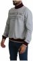 Dolce & Gabbana Latin Phrase Print Turtleneck Sweater Gray Heren - Thumbnail 2