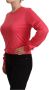 Dolce & Gabbana Ronde Hals Gebreide Kleding Multicolor Sartoria Motief Pink Dames - Thumbnail 2