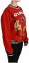 Dolce & Gabbana Rode Queen Sequined Love Sweater Red Dames - Thumbnail 2