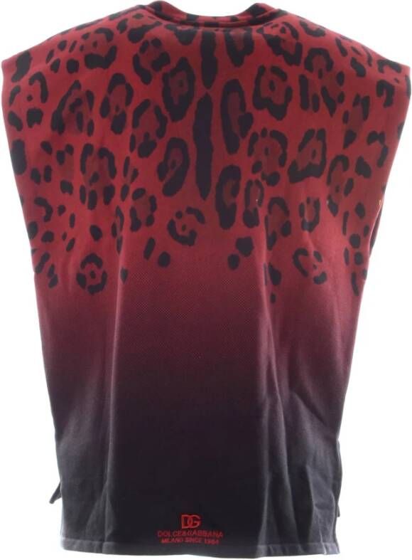 Dolce & Gabbana Heren Tank Top Sweatshirt Rood Heren