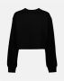 Dolce & Gabbana Cropped sweatshirt with logo Zwart Dames - Thumbnail 3