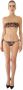 Dolce & Gabbana Bloemen Bandeau Bikini Top Black Dames - Thumbnail 4