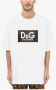 Dolce & Gabbana Katoenen t-shirt met DG-print Wit Heren - Thumbnail 4