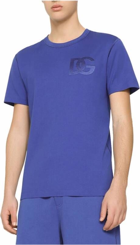 Dolce & Gabbana T-Shirts Blauw Heren