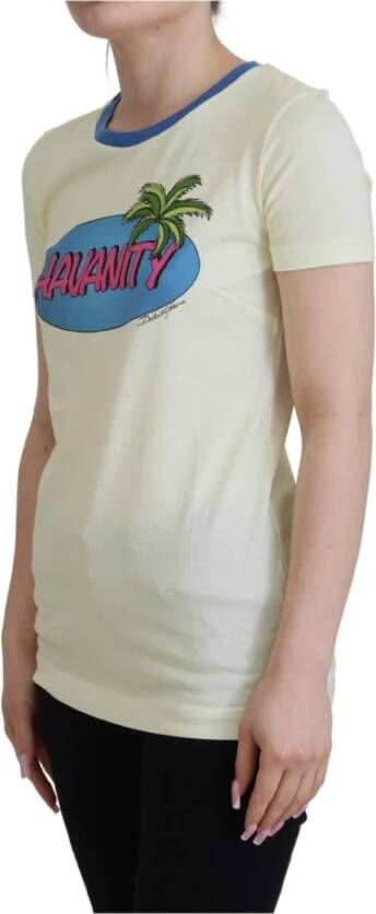 Dolce & Gabbana T-Shirts Geel Dames