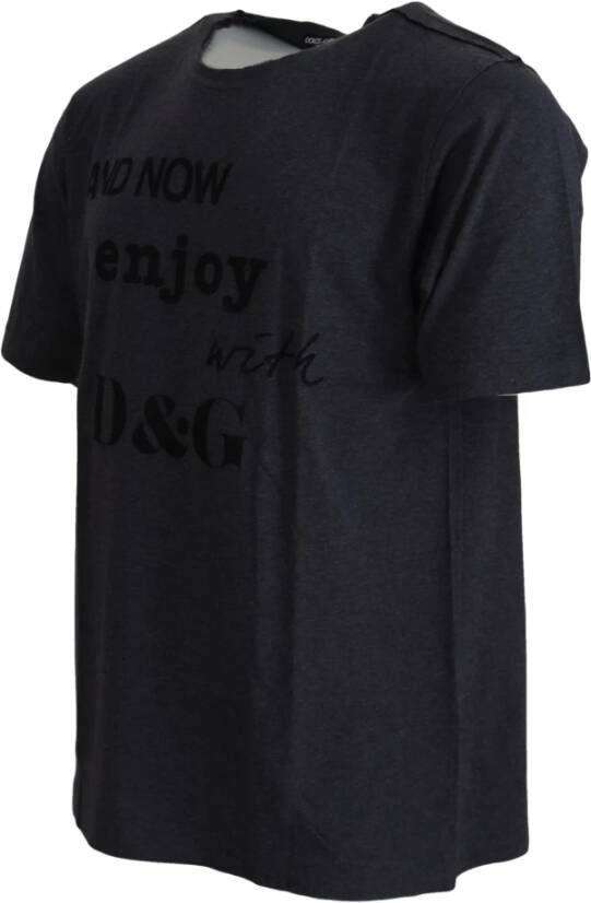 Dolce & Gabbana T-Shirts Grijs Heren