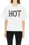 Dolce & Gabbana Witte Stud Detail T-Shirt Ss23 White Dames - Thumbnail 2