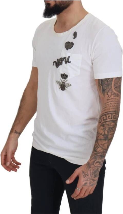 Dolce & Gabbana T-Shirts Wit Heren