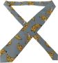 Dolce & Gabbana Blauw Geel Bananenprint Zijden Stropdas Blue Heren - Thumbnail 2